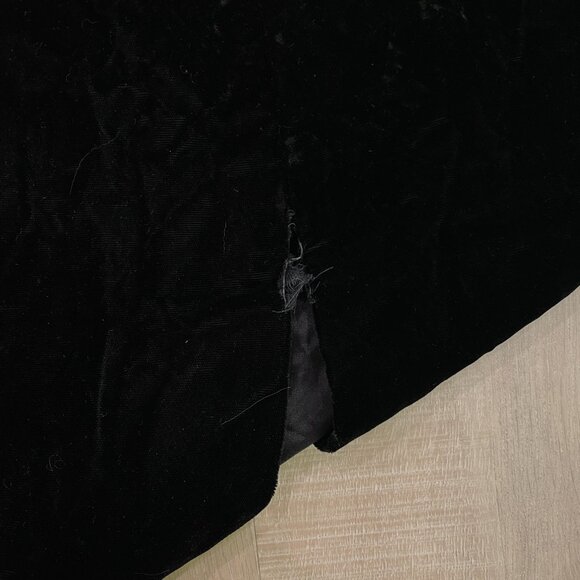 Vintage Velvet Strapless High Slit Dress - Picture 8 of 9